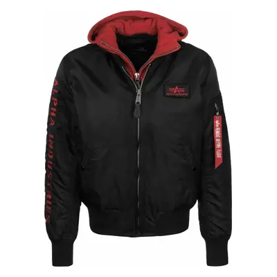 ALPHA INDUSTRIES Átmeneti dzseki piros / fekete