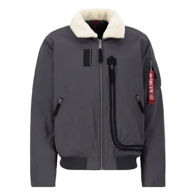 ALPHA INDUSTRIES Átmeneti dzseki sötétszürke / piros / fekete / fehér