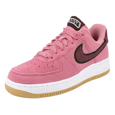 Nike Sportswear Rövid szárú sportcipők 'Air Force 1' barna / világos-rózsaszín / fekete