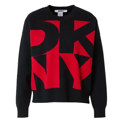 DKNY Pulóver piros / fekete