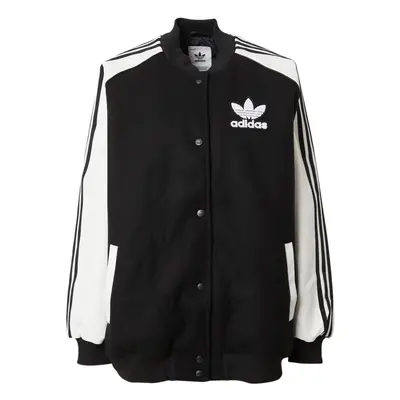 ADIDAS ORIGINALS Átmeneti dzseki fekete / fehér