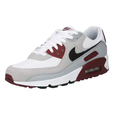 Nike Sportswear Rövid szárú sportcipők 'AIR MAX 90' világosszürke / cseresznyepiros / fekete / f