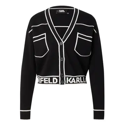 Karl Lagerfeld Kardigán fekete / fehér