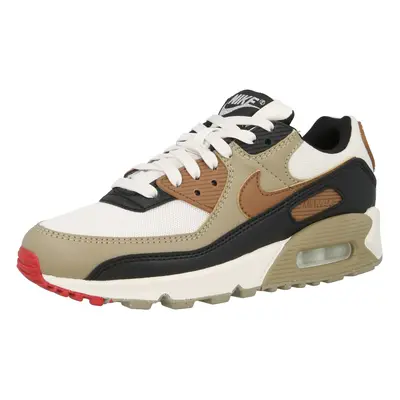 Nike Sportswear Rövid szárú sportcipők 'Air Max 90' barna / taupe / fekete / fehér