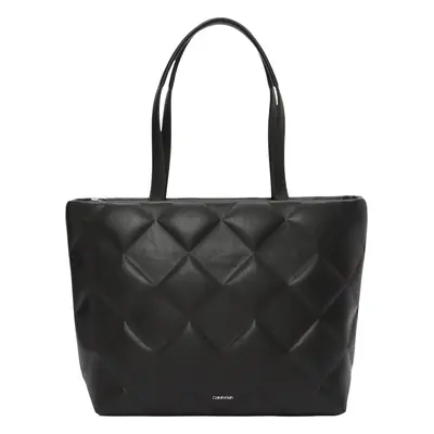 Calvin Klein Shopper táska 'DIAMOND QUILT' fekete