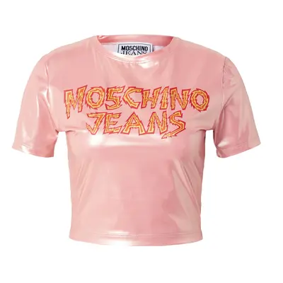 Moschino Jeans Póló narancs / rózsaszín / piros