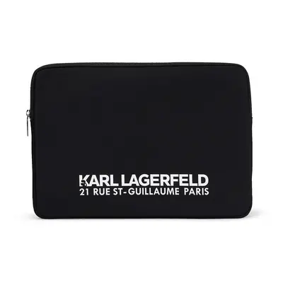 Karl Lagerfeld Laptoptáskák fekete / fehér