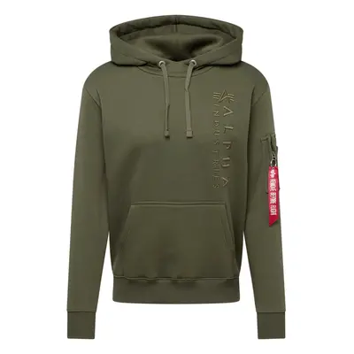 ALPHA INDUSTRIES Tréning póló 'EMB' olíva