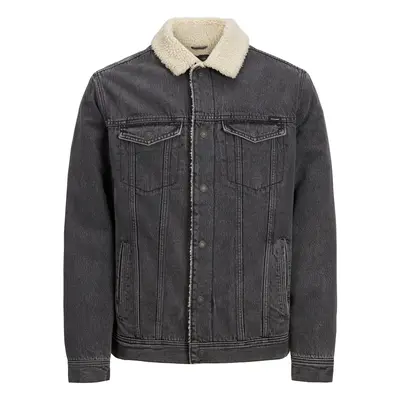 JACK & JONES Átmeneti dzseki 'Jean' szürke farmer / fehér