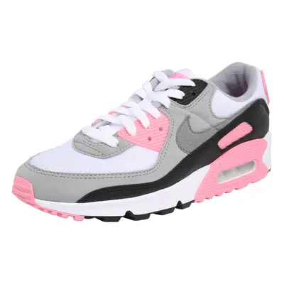 Nike Sportswear Rövid szárú sportcipők 'Nike Air Max 90' szürke / rózsaszín / fehér