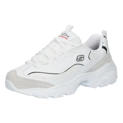 SKECHERS Rövid szárú sportcipők 'D'LITES - NEW HEAT' bézs / fekete / fehér