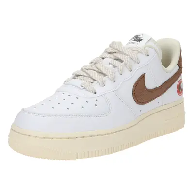 Nike Sportswear Rövid szárú sportcipők 'AIR FORCE 07 LX' bézs / barna / fehér