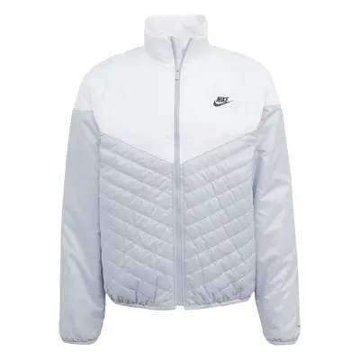 Nike Sportswear Átmeneti dzseki világosszürke / fekete / fehér