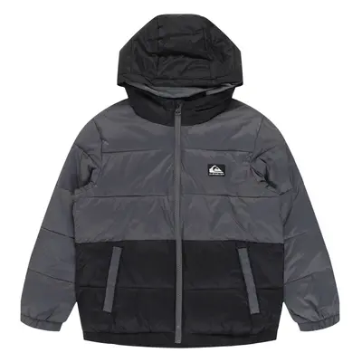 QUIKSILVER Kültéri kabátok 'WOLFS SHOULDER' szürke / fekete / fehér