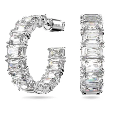 Swarovski Fülbevalók 'Matrix hoop earrings' ezüst