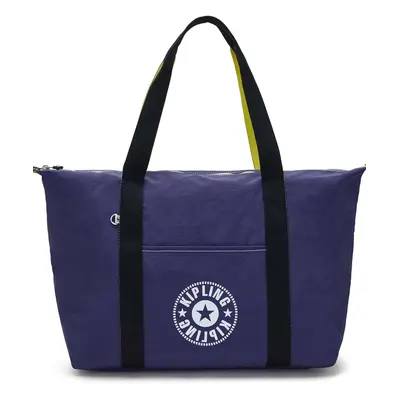 KIPLING Shopper táska 'ART LITE' sötétkék / fehér