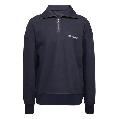 TOMMY HILFIGER Tréning póló sötétkék / fehér