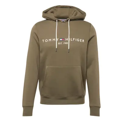 TOMMY HILFIGER Tréning póló sötétkék / olíva / piros / fehér