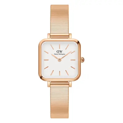 Daniel Wellington Analóg órák 'Quadro Studio RG White' rózsaszín arany / fehér