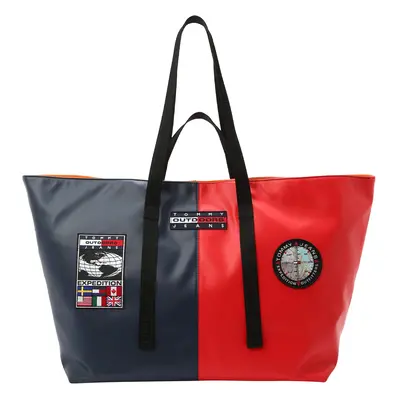 Tommy Jeans Shopper táska tengerészkék / piros / fekete / fehér