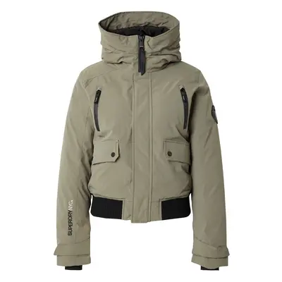 Superdry Átmeneti dzseki khaki / fekete / fehér