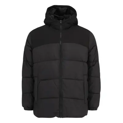 Jack & Jones Plus Téli dzseki 'JJMOON' antracit / fekete