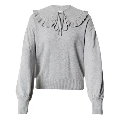 Aligne Pulóver 'Eva - Detachable collar jumper' szürke