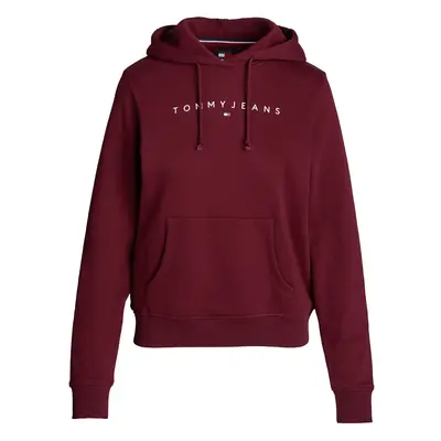 Tommy Jeans Tréning póló merlot / fehér