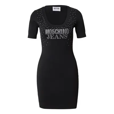 Moschino Jeans Kötött ruhák fekete / átlátszó