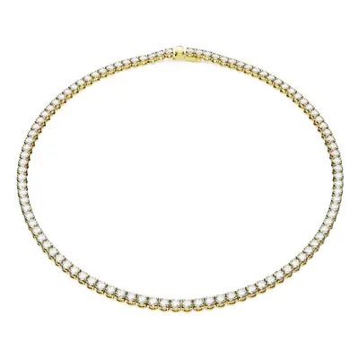 Swarovski Lánc 'Matrix Tennis necklace' arany / fehér