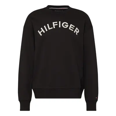 TOMMY HILFIGER Tréning póló fekete / fehér