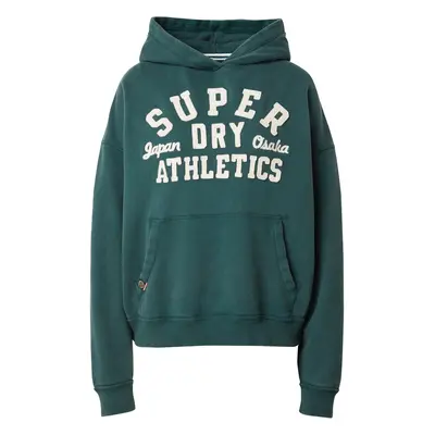 Superdry Tréning póló 'Essentials' smaragd / fehér