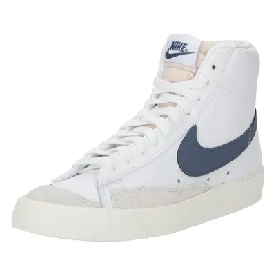 Nike Sportswear Magas szárú sportcipők 'Blazer Mid 77' éjkék / világosszürke / fehér