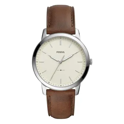 FOSSIL Analóg órák 'THE MINIMALIST' barna / ezüst