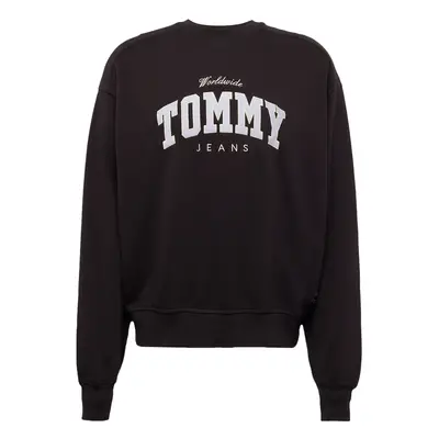 Tommy Jeans Tréning póló pasztellsárga / fekete / fehér