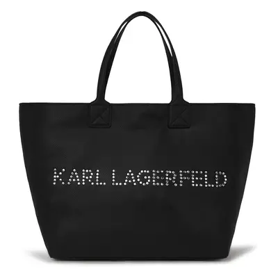 Karl Lagerfeld Shopper táska fekete / ezüst