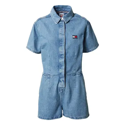 Tommy Jeans Kezeslábas tengerészkék / kék farmer / piros / fehér