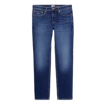 Tommy Jeans Farmer 'SCANTON SLIM' kék farmer / piros / fehér