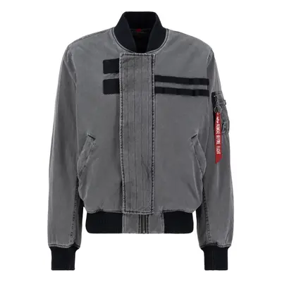 ALPHA INDUSTRIES Átmeneti dzseki 'MA-1 Combat' szürke / vérvörös / fekete / fehér