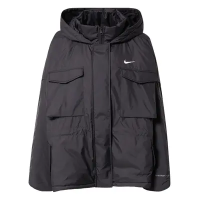 Nike Sportswear Átmeneti dzseki fekete / fehér