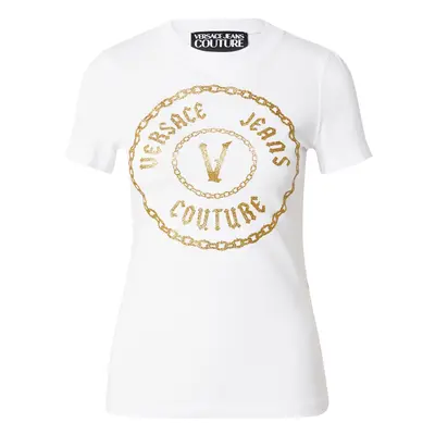 Versace Jeans Couture Póló arany / fehér