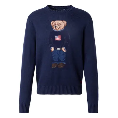 Polo Ralph Lauren Pulóver bézs / tengerészkék / barna / piros