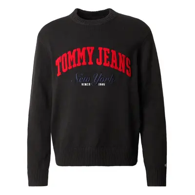 Tommy Jeans Tréning póló 'Varsity' fekete