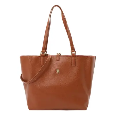 U.S. POLO ASSN. Shopper táska 'Rogersville' karamell / arany