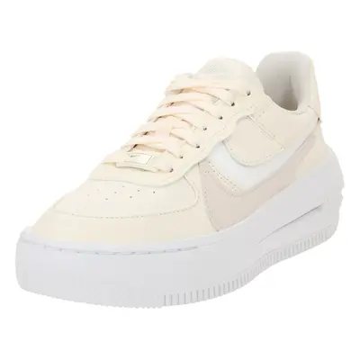 Nike Sportswear Rövid szárú sportcipők 'AF1 PLT.AF.ORM' elefántcsont / sötét bézs / fehér