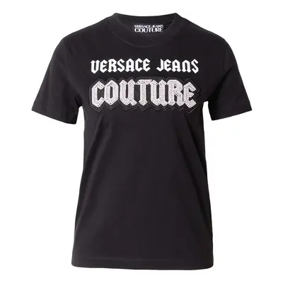 Versace Jeans Couture Póló fekete / fehér