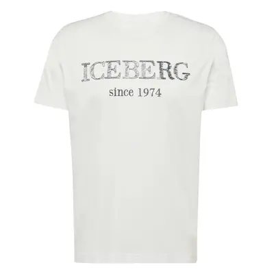 ICEBERG Póló sötétszürke / fehér