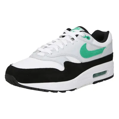 Nike Sportswear Rövid szárú sportcipők 'Air Max 1' világosszürke / fűzöld / fekete / fehér