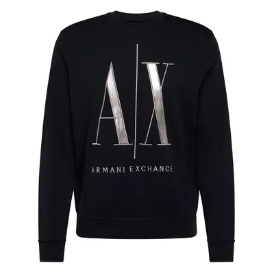 ARMANI EXCHANGE Tréning póló tengerészkék / ezüst