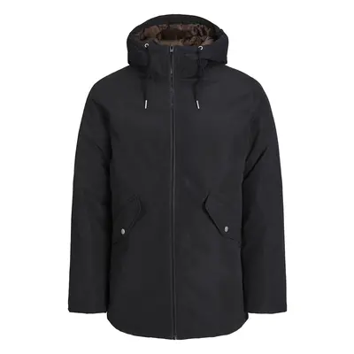 Jack & Jones Plus Átmeneti parka 'JJLoop' fekete